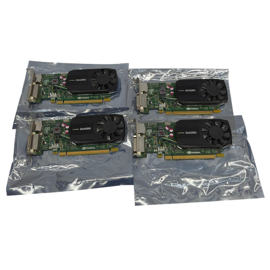 Lot of 4 NVIDIA Quadro K620 2GB GDDR3 PCIe Graphics Cards DisplayPort DVI