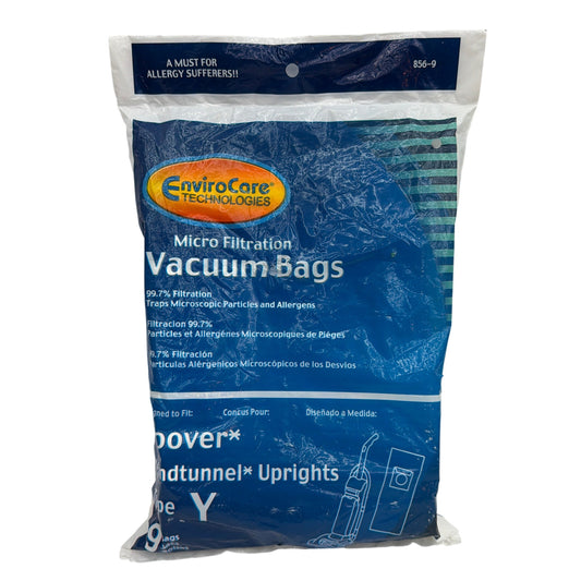 EnviroCare Technologies Type Y Micro Filtration Vacuum Bags for Hoover Windtunne