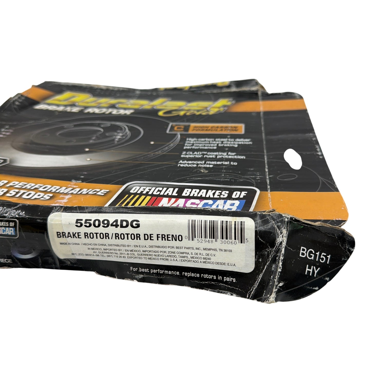 Duralast Gold Brake Rotors Pair – Labeled 55094DG