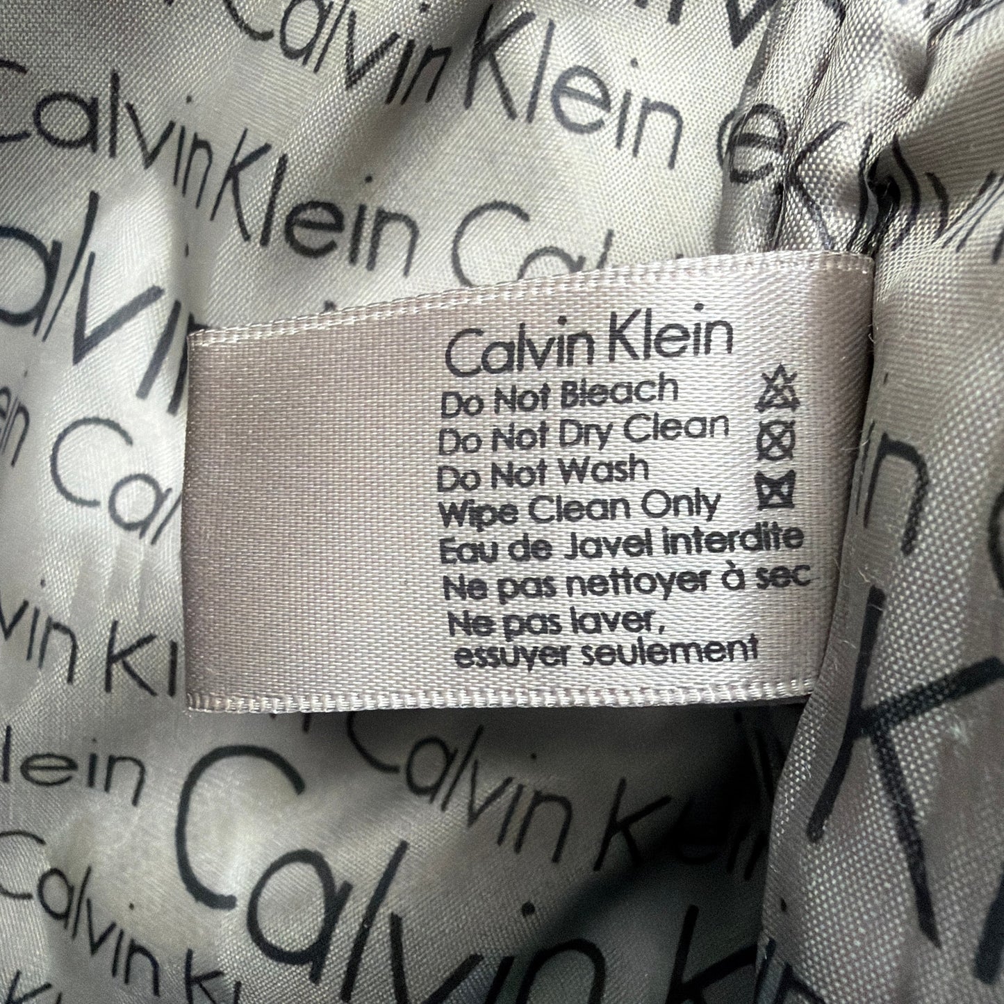 Calvin Klein Tan Canvas Travel Duffle Bag with Black Trim Gift With Purchase