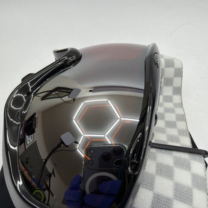 Belsun Youth Ski/Snowboard Goggles Black Frame Checkered Strap w/ Pouch