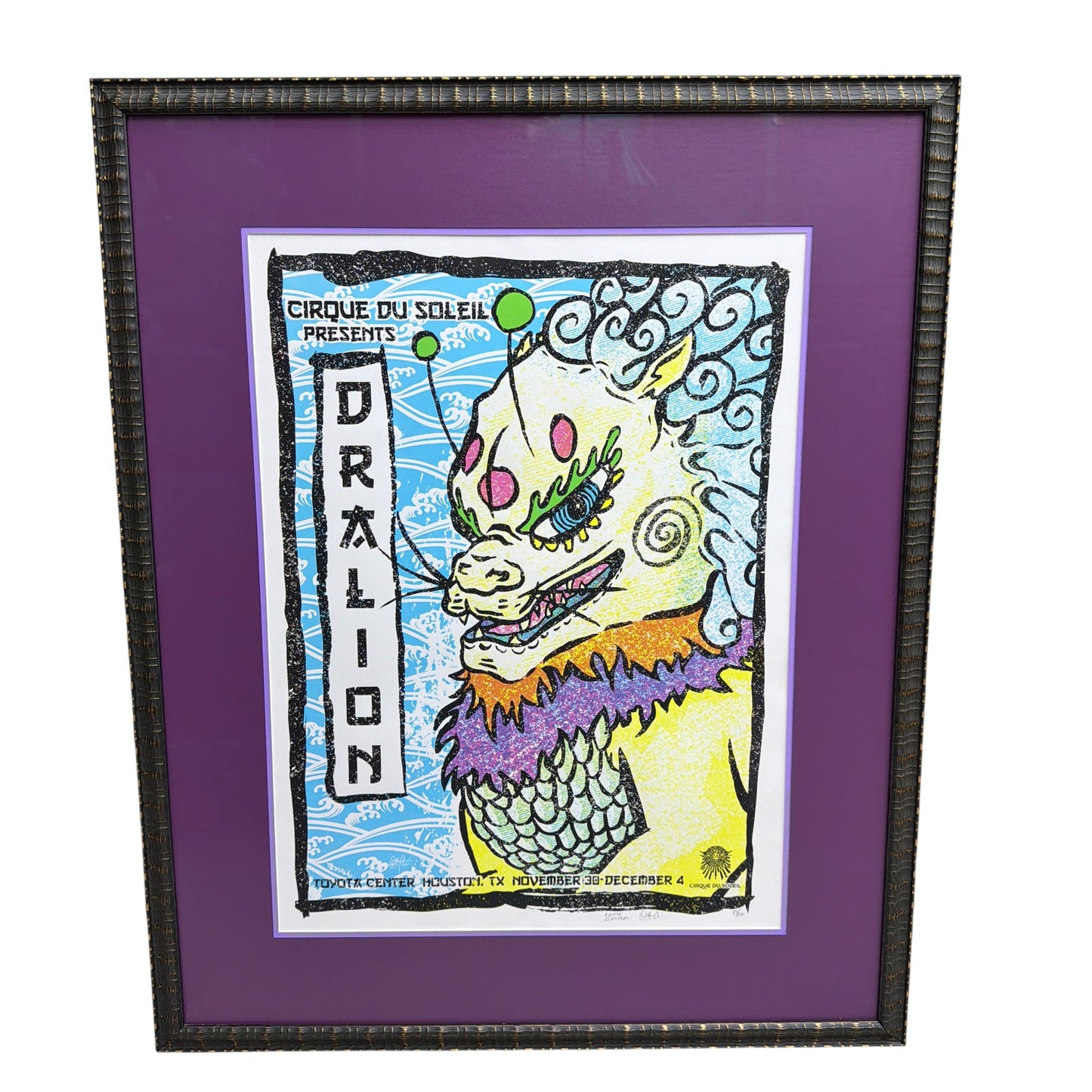 Cirque du Soleil Dralion Signed Limited Edition Print Framed 27x33