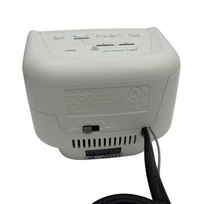 Sony Dream Machine ICF-C112 AM/FM Alarm Clock Radio White