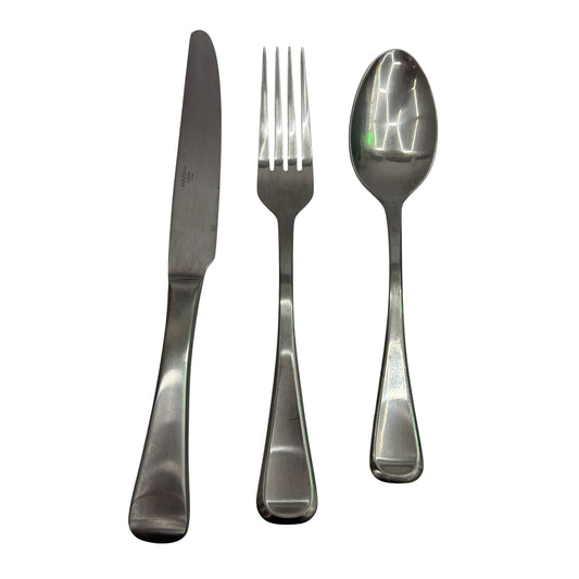 Mikasa Cosmo Satin 3-Piece Dinner Flatware Set Knife Fork Spoon