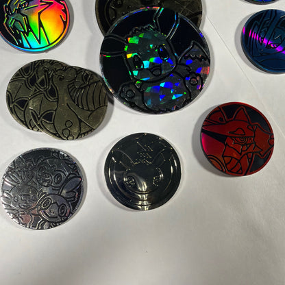 Pokémon TCG Collectible Coin Lot 50+ Mixed Holo & Standard Tokens