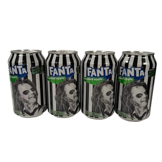Fanta Haunted Apple Beetlejuice Limited Edition 12 oz Cans Sealed Lot of 4