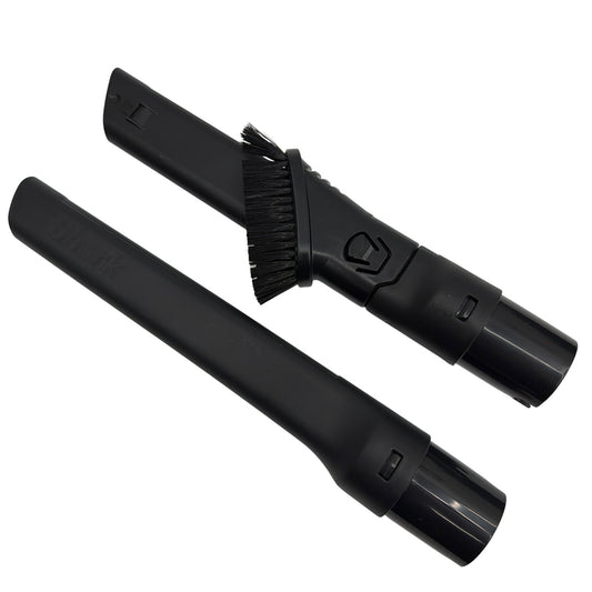 Shark Vacuum Crevice Tool & Dusting Brush Attachment Set - Black