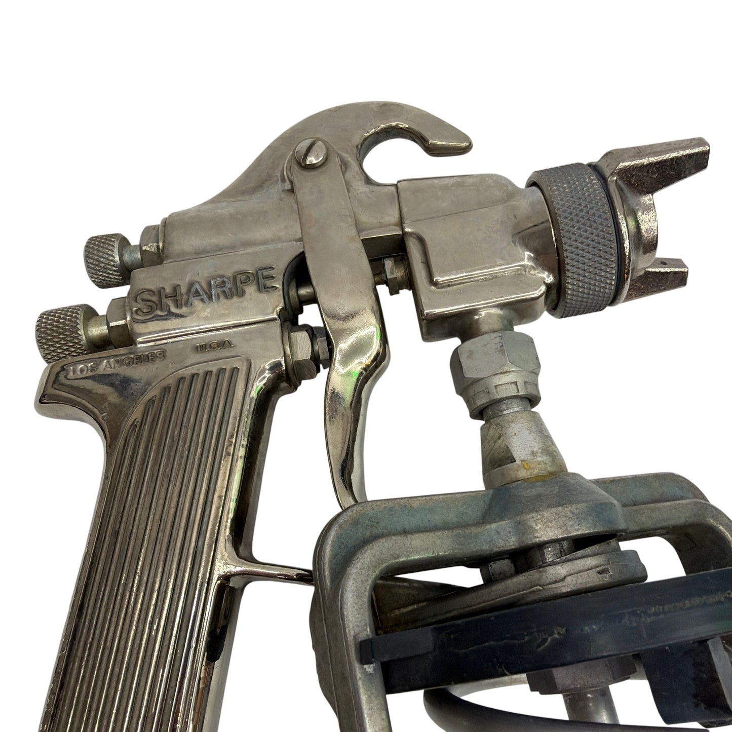 Vintage Sharpe Model 75 Air Paint Spray Gun With Canister Assembly