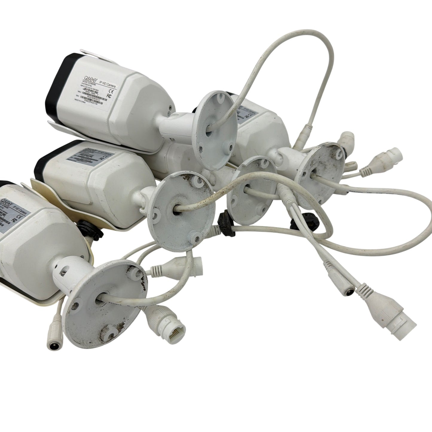 Q-See QCN8026B IP HD Bullet Security Cameras Lot of 5 Untested