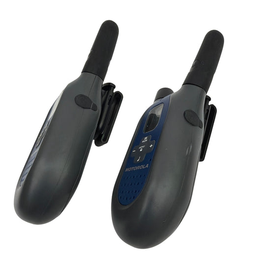 Motorola Talkabout FV500 Two-Way Radios Pair Blue/Gray Tested Working