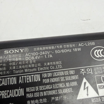 Sony AC-L25B 8.4V 1.7A AC Power Adapter Supply with AC Cord Tested Working