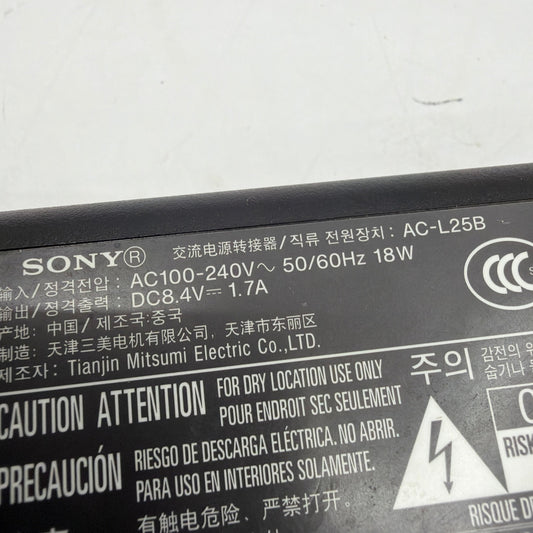 Sony AC-L25B 8.4V 1.7A AC Power Adapter Supply with AC Cord Tested Working