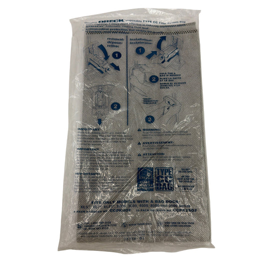 Oreck Type CC Vacuum Bags (Lot of 4) — Genuine SaniSeal for XL/Bag Dock Models
