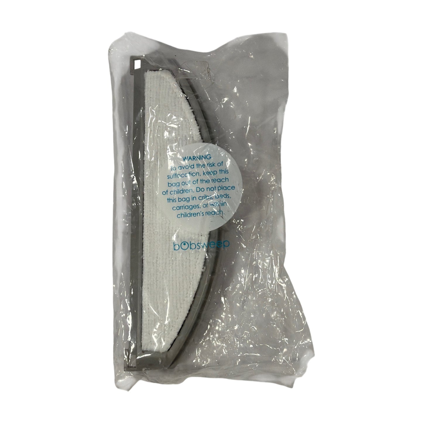 bObsweep 8" Microfiber Mop Pad Attachment Replacement Gray/White