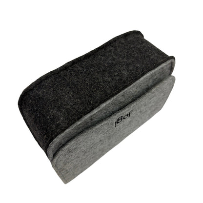 Logitech Logi Gray Felt Travel Pouch Case 7x5x2.5 in