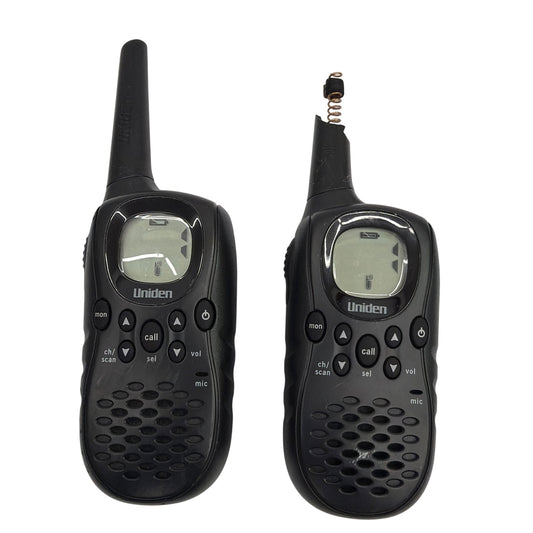 Uniden GMR635-2CK GMRS FRS Two-Way Radio Walkie Talkie Pair Black Tested