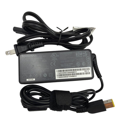 Lenovo 65W 20V AC Adapter Charger ADLX65NCC2A 45N0480 Rectangular Slim Tip