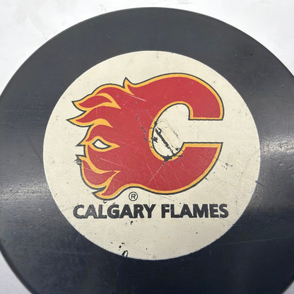 Calgary Flames Official Licensed NHL Hockey Puck 3 Inch Trench Mfg