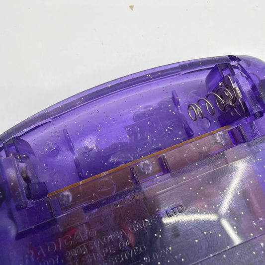 Radica Pocket Slot Handheld Electronic Game Translucent Purple Tested Working