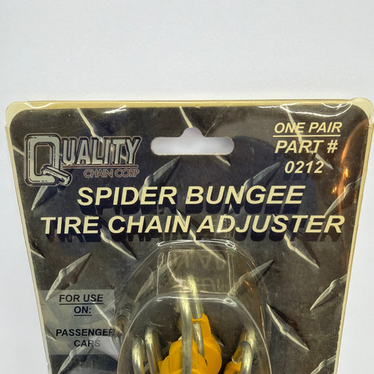 Quality Chain Corp 0212 Spider Bungee Tire Chain Adjuster 6-Arm Yellow Pair