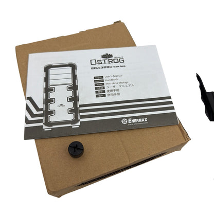 Enermax Ostrog Giant ECA3280 HDD Holders/Drive Trays Lot of 14 + PCIe Slot Cover