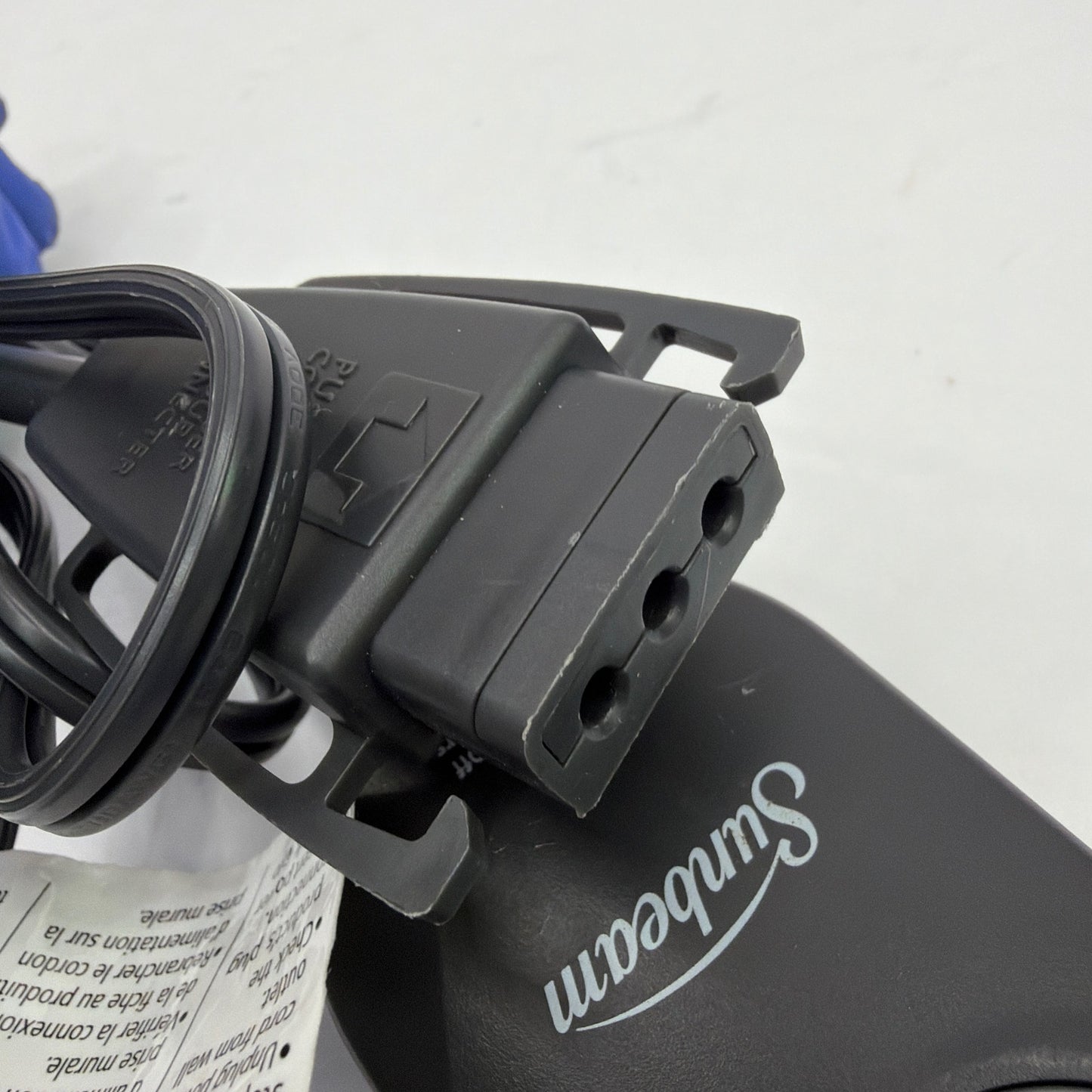 Sunbeam Style AA85 Heated Blanket/Throw Controller Power Cord 3-Prong 120VAC 180