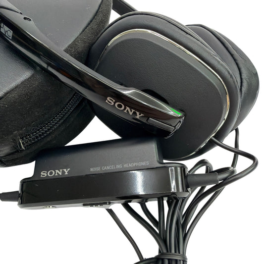 Sony MDR-NC40 Wired Noise Canceling Headphones with Case Black