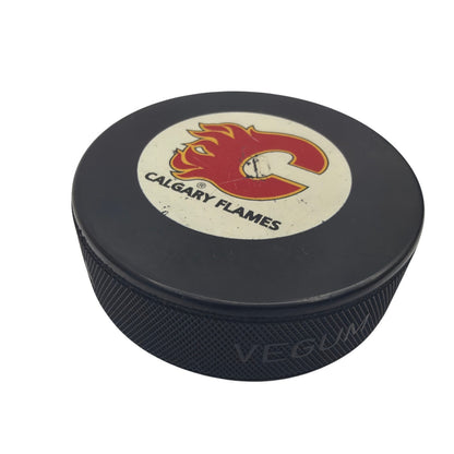 Calgary Flames Official Licensed NHL Hockey Puck 3 Inch Trench Mfg