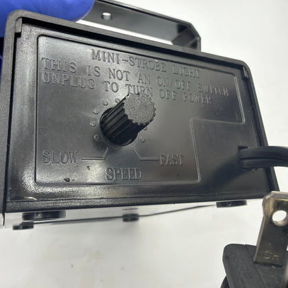 Mini Strobe Light Black Corded DJ Party Light with Speed Control