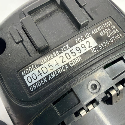 Uniden GMR638-2CK GMRS/FRS Two-Way Radio Handheld Walkie Talkie Black