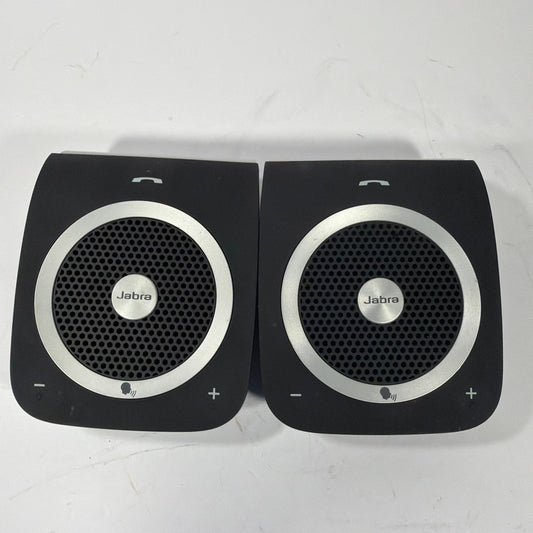 Lot of 2 Jabra Tour HFS101 Car Speakerphones with USB Cables and Dual USB Wall