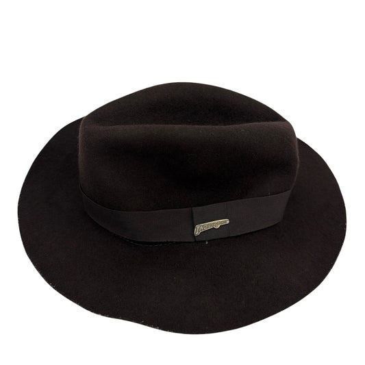 Rubie’s Indiana Jones DLX Fedora Hat #49673 Dark Brown/Black Approx 7 in Opening