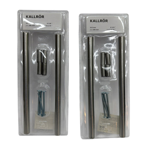 Lot of 2 IKEA KALLRÖR Stainless Steel Handles 213 mm 160 mm CC 503.570.02