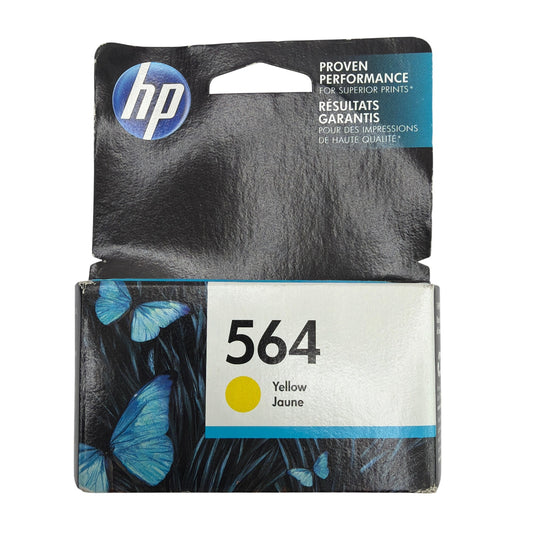 HP 564 Yellow Ink Cartridge CB320WN (Expired, Genuine OEM)