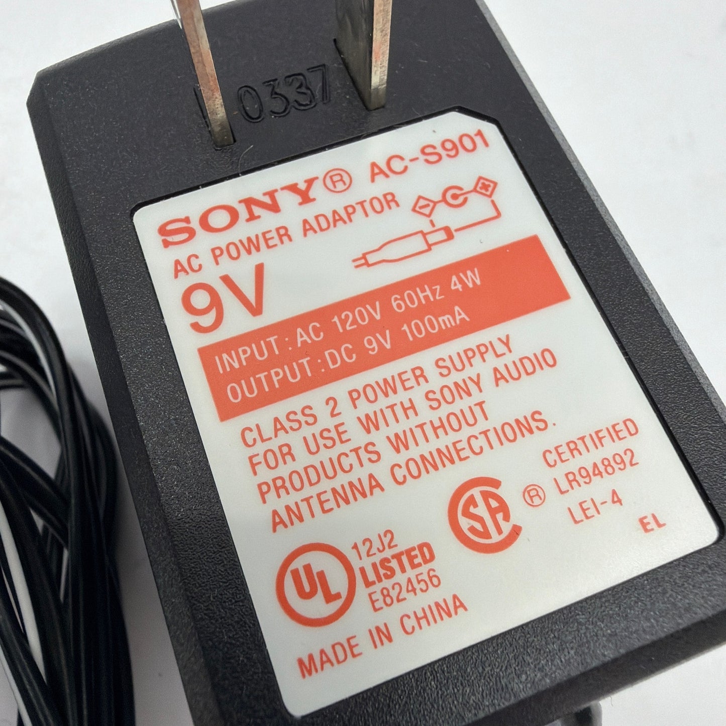 Sony TMR-RF90 Wireless RF Audio Transmitter Base with AC-S901 9V Adapter