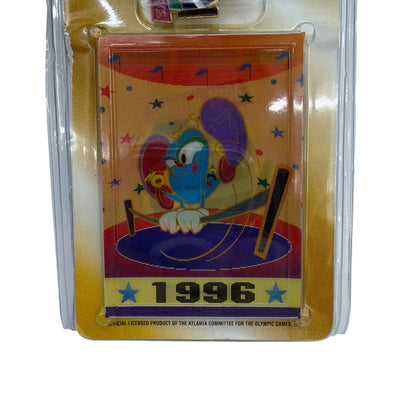 1996 Atlanta Olympic Summer Games Izzy Gymnastics Collector Pin-Card Limited Ed