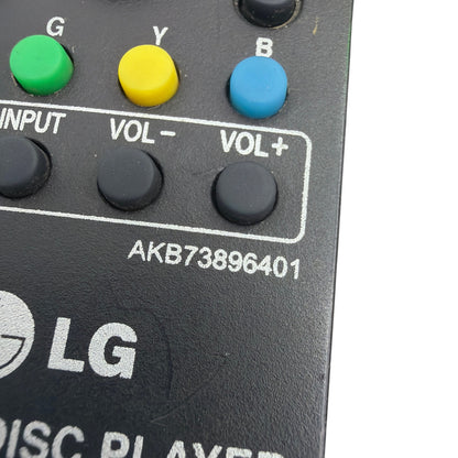 LG Blu-ray Disc Player Remote Control AKB73896401 - Tested - No Battery Cover