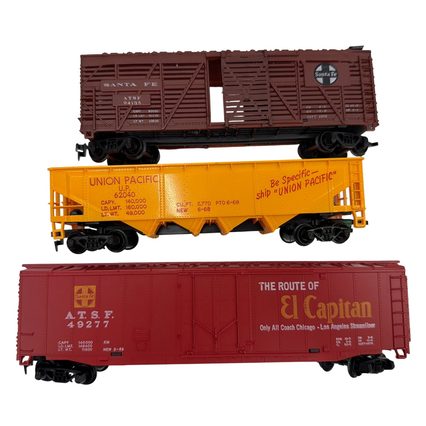 Tyco & Bachmann HO Scale Freight Cars Lot w/ Tyco 24 Trackside Signs & Poles