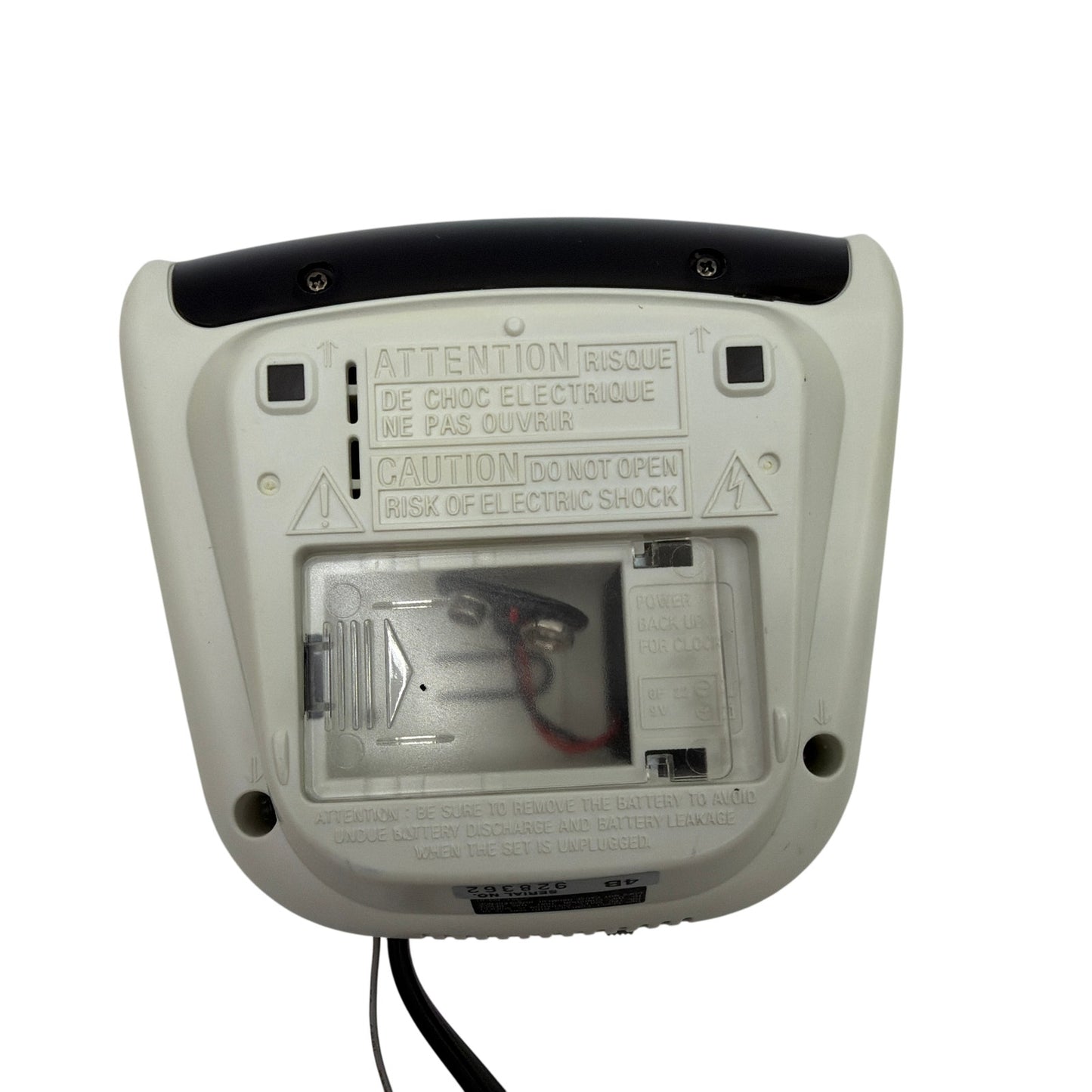 Sony Dream Machine ICF-C112 AM/FM Alarm Clock Radio White