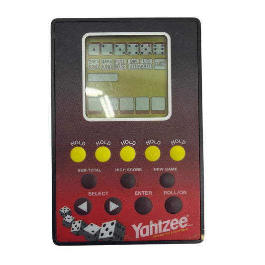 Hasbro Milton Bradley Yahtzee Palm-Size Roll & Score Electronic Handheld Game 3V